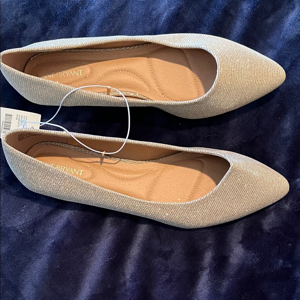 Lane Bryant Women's Tan Pointed Flats